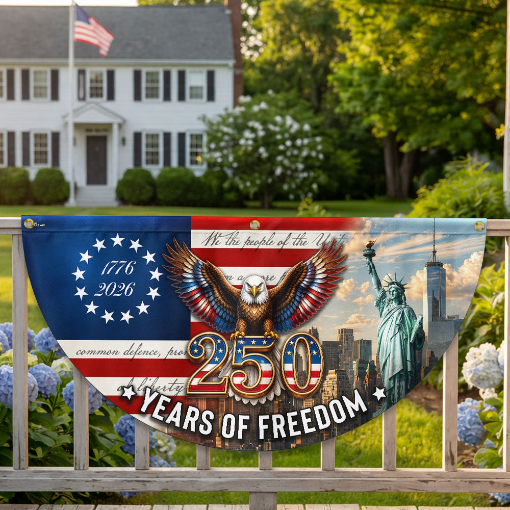 Betsy Ross Flag, 250 Years of Freedom Liberty We The People Fan Flag