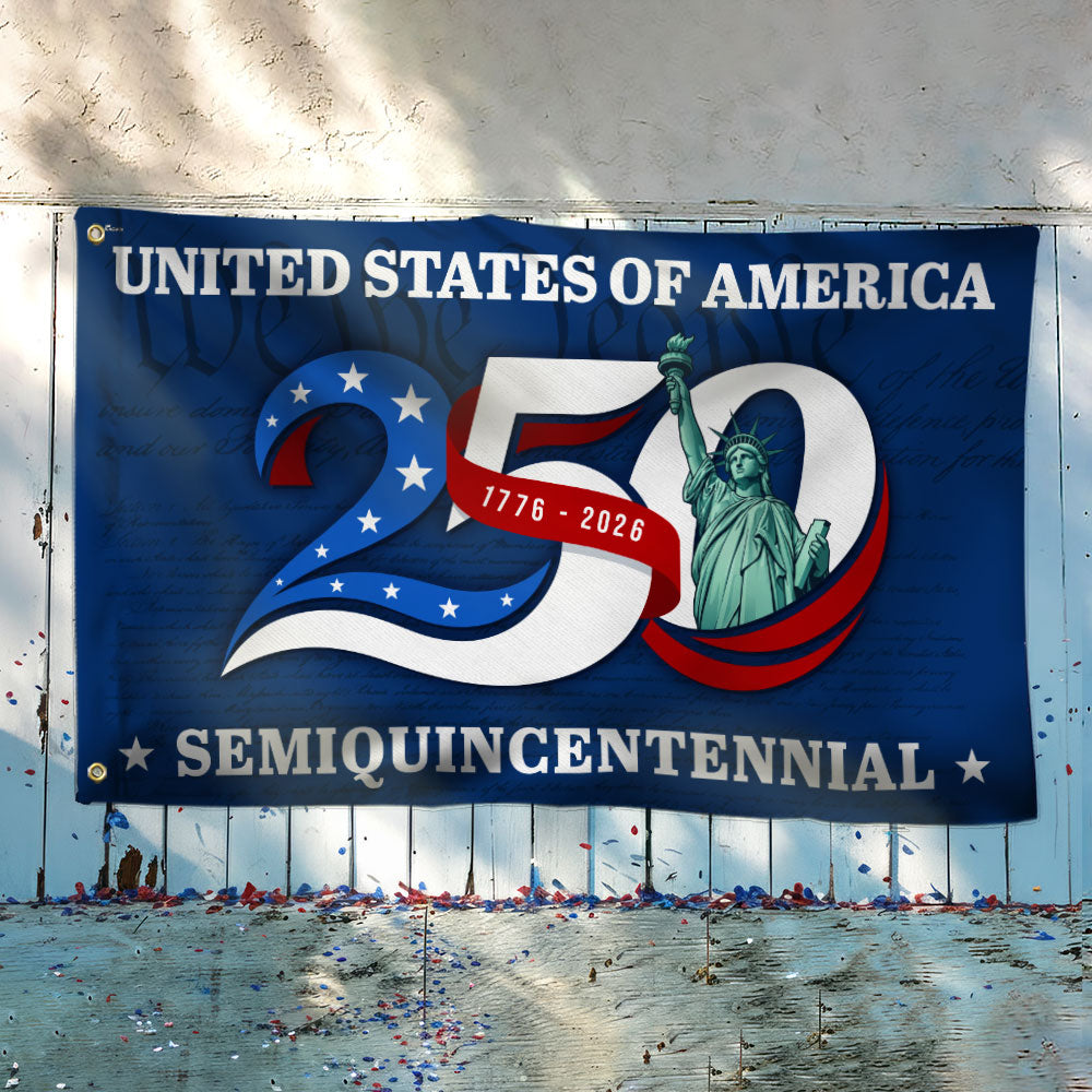 250th Anniversary United States of America Semiquincentennial Liberty Grommet Flag