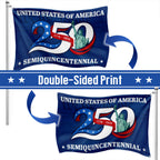 250th Anniversary United States of America Semiquincentennial Liberty Grommet Flag
