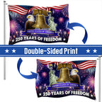 250 Years of Freedom Flag, 4th of July Patriotic Grommet Flag