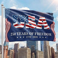 USA Independence Day Flag, 250 Years of Freedom We The People Grommet Flag