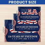 USA Independence Day Flag, 250 Years of Freedom We The People Grommet Flag