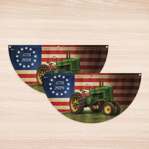 1776 2026 John Deere Tractor Proud Farmer Farm Life Fan Flag