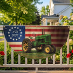 1776 2026 John Deere Tractor Proud Farmer Farm Life Fan Flag
