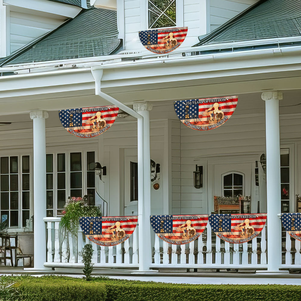 250 Years of Freedom Honoring Veterans Battlefield Vintage Flagwix Fan Flag