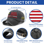 Memorial Day Washed Cap, 250 Years of Service Military Hat