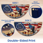 Memorial Day Flag, 250 Years of Sacrifice Patriotic Eagle Vintage Fan Flag