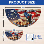 Memorial Day Flag, 250 Years of Sacrifice Patriotic Eagle Vintage Fan Flag