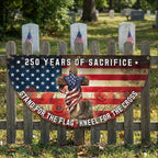 250 Years of Sacrifice Cross Boots Red Poppy Vintage Flagwix Fan Flag