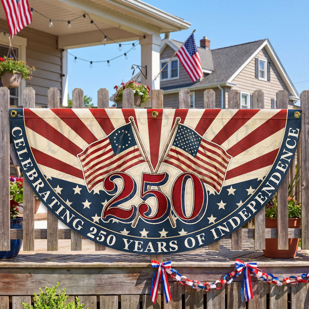 250th Anniversary Betsy Ross Flag, Celebrating 250 Years of Independence Retro Fan Flag