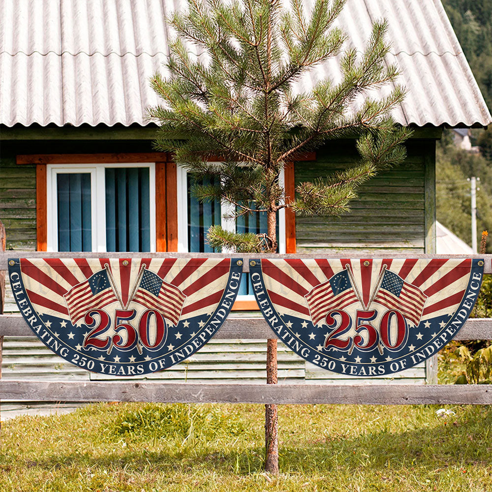 250th Anniversary Betsy Ross Flag, Celebrating 250 Years of Independence Retro Fan Flag