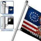Betsy Ross Flag, 250 Years of Freedom Liberty We The People Grommet Flag