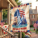 Patriotic Flag, 250 Years of Freedom Liberty Vintage American Flag