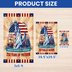 Patriotic Flag, 250 Years of Freedom Liberty Vintage American Flag