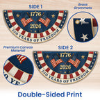 250 Years of Freedom Betsy Ross American Fan Flag for Patriotic Decor