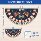 250 Years of Freedom Betsy Ross American Fan Flag for Patriotic Decor