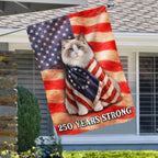 Ragdoll American Patriot Flag, 250 Years Strong Cat US Flag