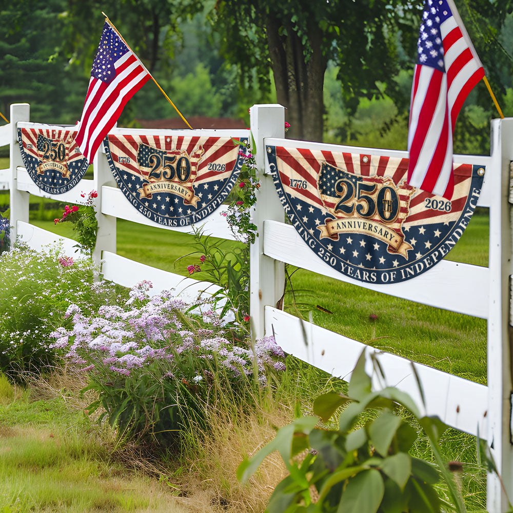 Celebrating 250 Years of Independence American Maps Retro Fan Flag