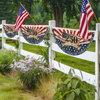 Celebrating 250 Years of Independence American Maps Retro Fan Flag