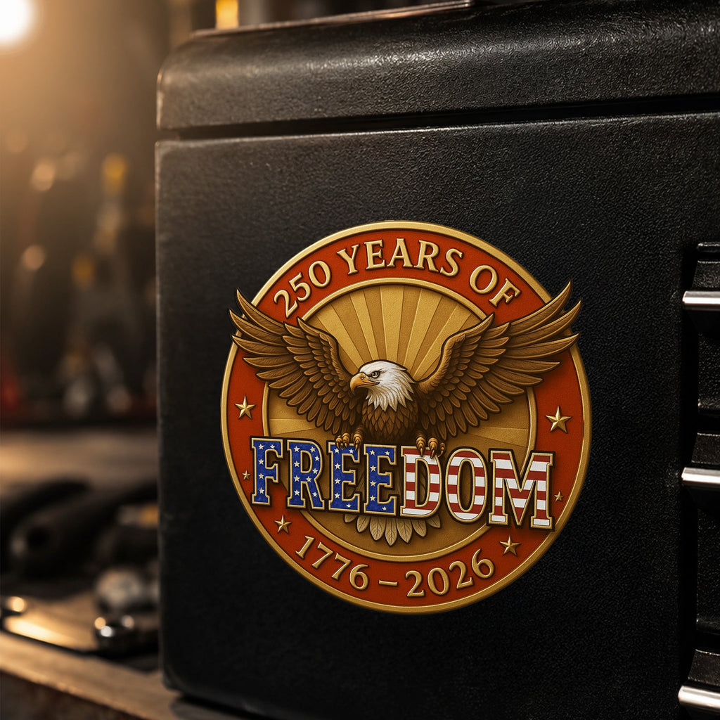 God Bless America 1776 2026 We The People Vehicle Magnet for Car