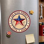 God Bless America 1776 2026 We The People Car Magnet