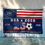 World Cup USA 2026 America Celebrate 250 Years Grommet Flag