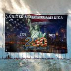 250th Anniversary United States of America Patriotic Liberty Grommet Flag