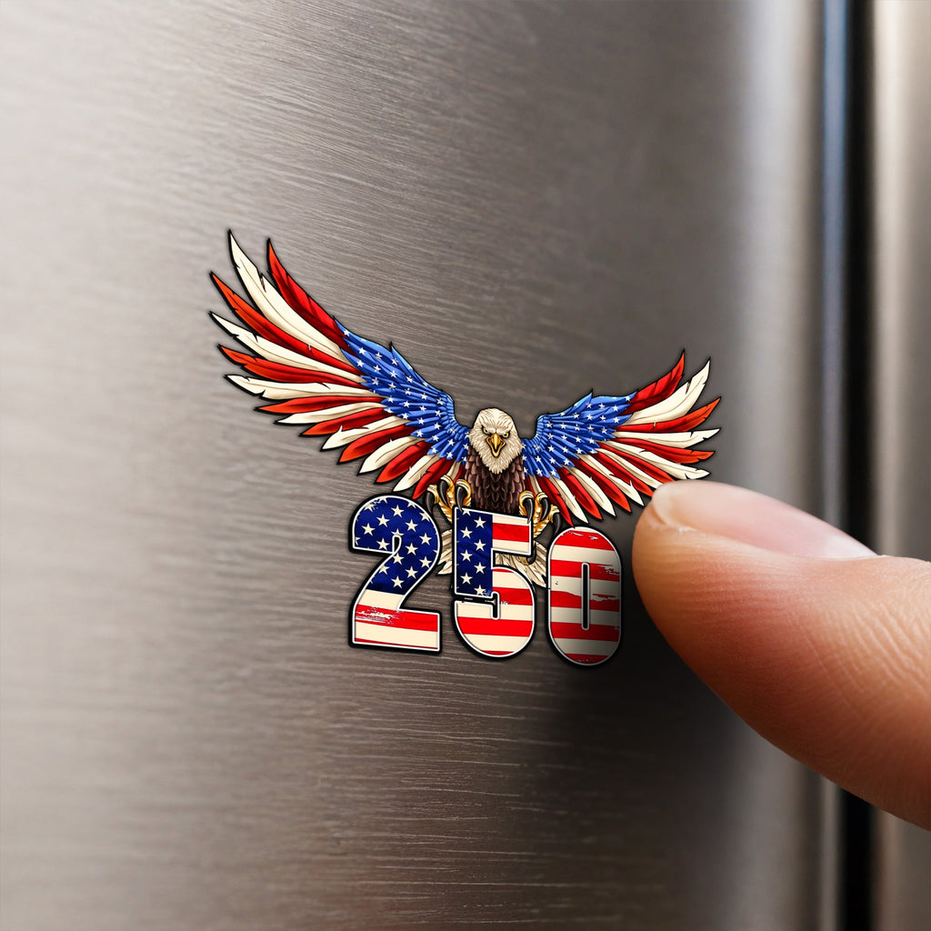 250th Anniversary Patriotic Eagle USA Vehicle Magnet for Car