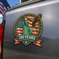 250th Anniversary Patriotic Liberty with Eagle Independence Day Car Magnet