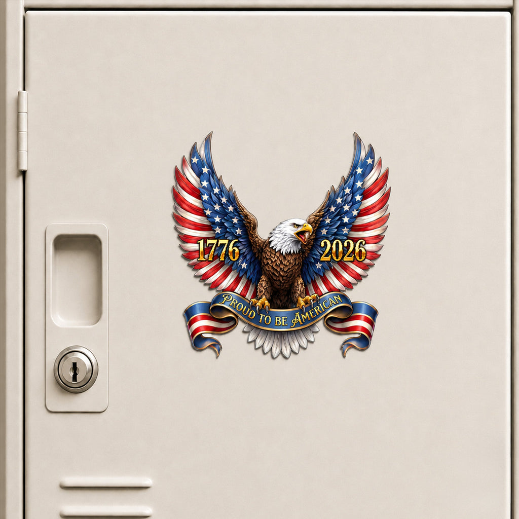250th Anniversary Patriotic Eagle Proud to Be American Car Magnet