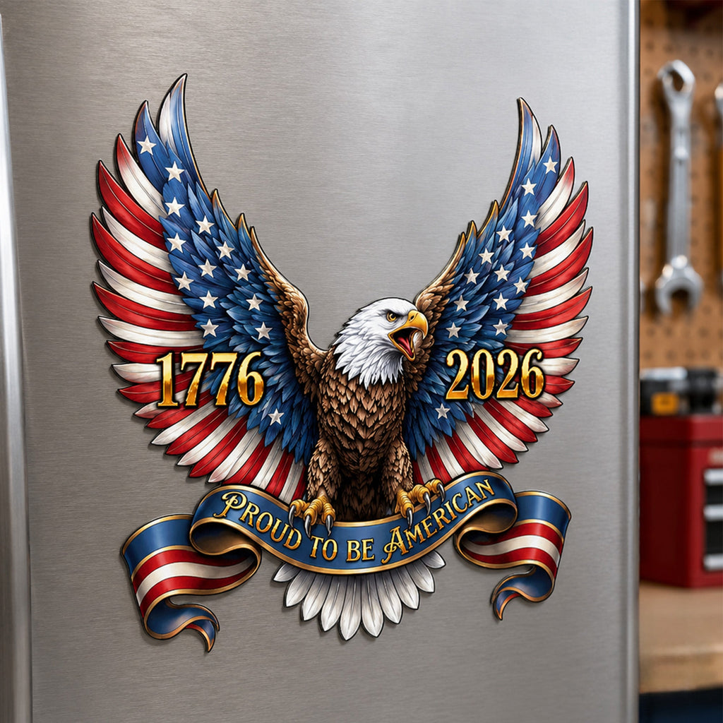 250th Anniversary Patriotic Eagle Proud to Be American Car Magnet