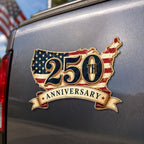Celebrating 250 Years of Independence American Maps Retro Car Magnet