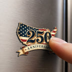 Celebrating 250 Years of Independence American Maps Retro Car Magnet