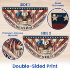 Celebrating 250 Years of Independence Patriotic Eagle We The People Vintage Fan Flag