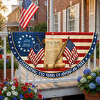 Celebrating 250 Years of American Pride We The People Retro Fan Flag
