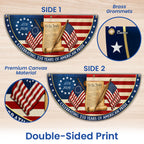 Celebrating 250 Years of American Pride We The People Retro Fan Flag