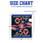 250th Anniversary 1776 2026 Patriotic Eagle American Flag Mailbox Cover