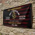 Flagwix USA 250th Anniversary Fence Banner – Don’t Tread On Me Gadsden Flag Patriotic Design