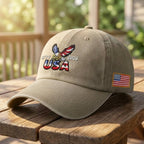 250th Anniversary USA Washed Cap | Patriot Embroidered American Flag