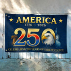 Flagwix American Flag - America 250th Anniversary Grommet Flag for Patriotic Decor
