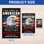 We The People Eagle Flag for July 4th America 250th Anniversary Decor