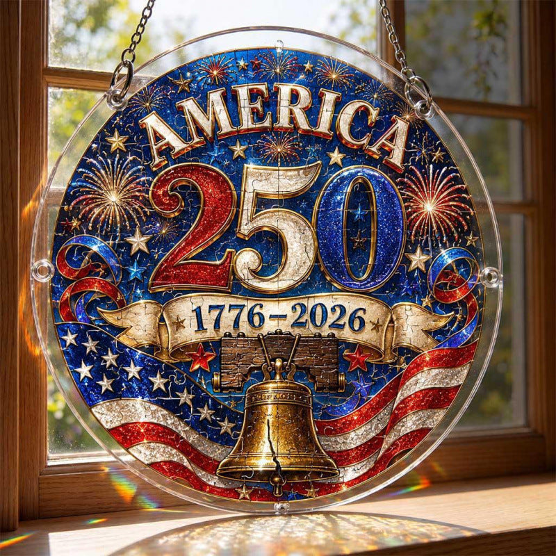 Acrylic Puzzle Suncatcher Ornament 250th Anniversary Acrylic Puzzle