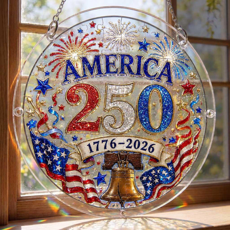 Acrylic Puzzle Suncatcher Ornament 250th Anniversary Acrylic Puzzle