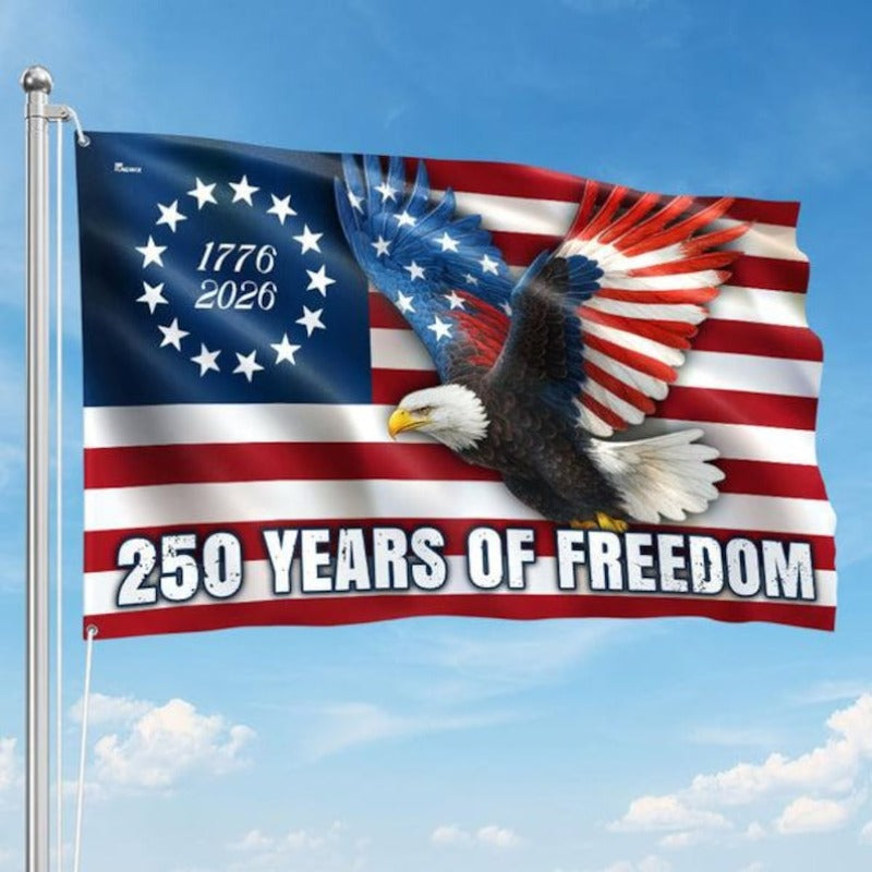 Retro Hawaii 250 Years of Freedom 1776 - 2026 Eagle Patriotic Shirt Statue Of Liberty, US Flag, Liberty Bell, 250th Anniversary Hawaiian Shirt 9I4