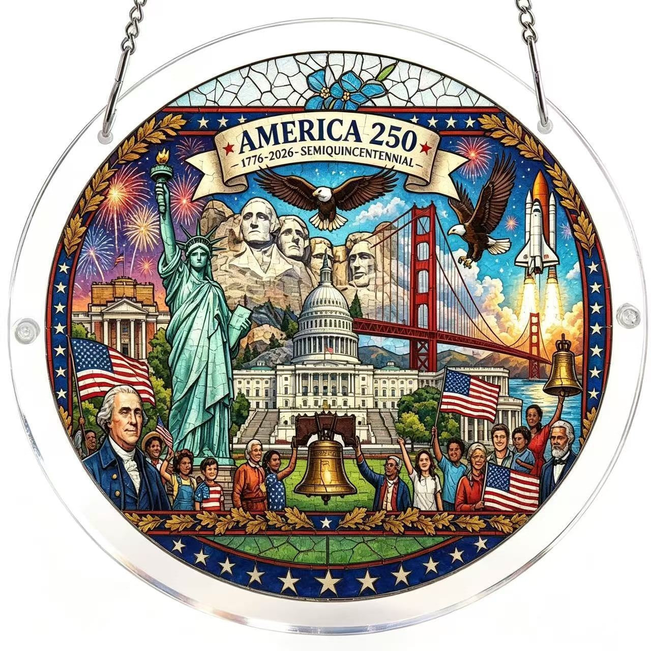 250th Anniversary Colorful Suncatcher Puzzle