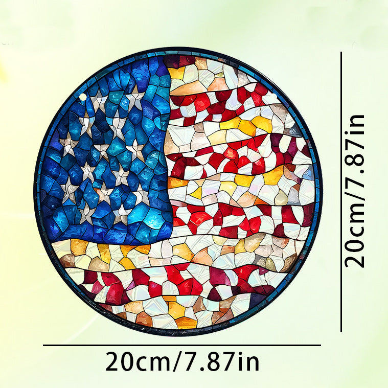 Independence Day 250Th Anniversary Acrylic Decoration Hanging Sign Home Decor Window Porch Hanging Usa Cross Border