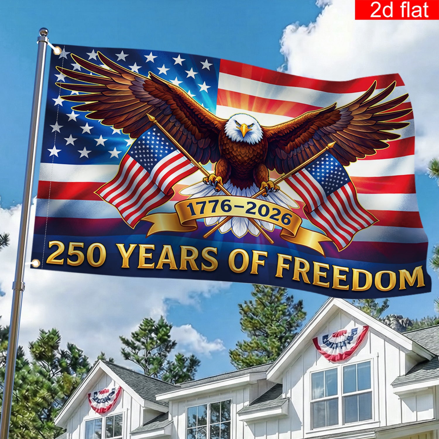 Retro Hawaii 250 Years of Freedom 1776 - 2026 Eagle Patriotic Shirt Statue Of Liberty, US Flag, Liberty Bell, 250th Anniversary Hawaiian Shirt 9I4