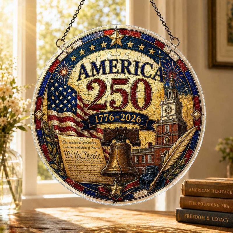 Acrylic Puzzle Suncatcher Ornament 250th Anniversary Acrylic Puzzle