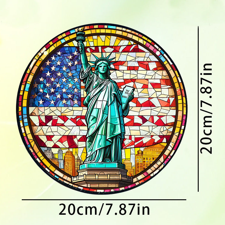Independence Day 250Th Anniversary Acrylic Decoration Hanging Sign Home Decor Window Porch Hanging Usa Cross Border
