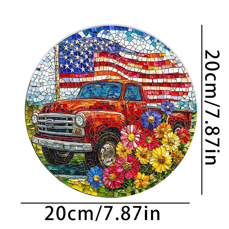 Independence Day 250Th Anniversary Acrylic Decoration Hanging Sign Home Decor Window Porch Hanging Usa Cross Border
